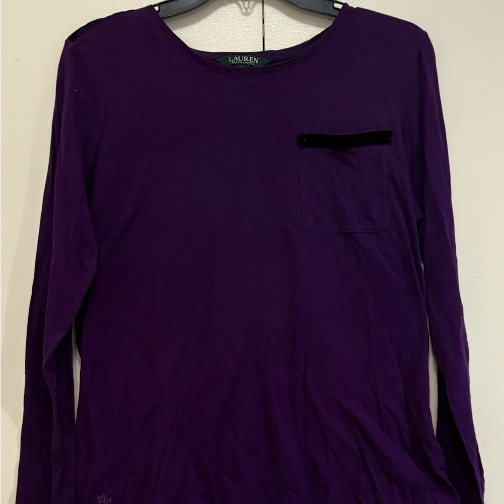 Ralph Lauren Deep Purple Tee - Picture 2 of 5